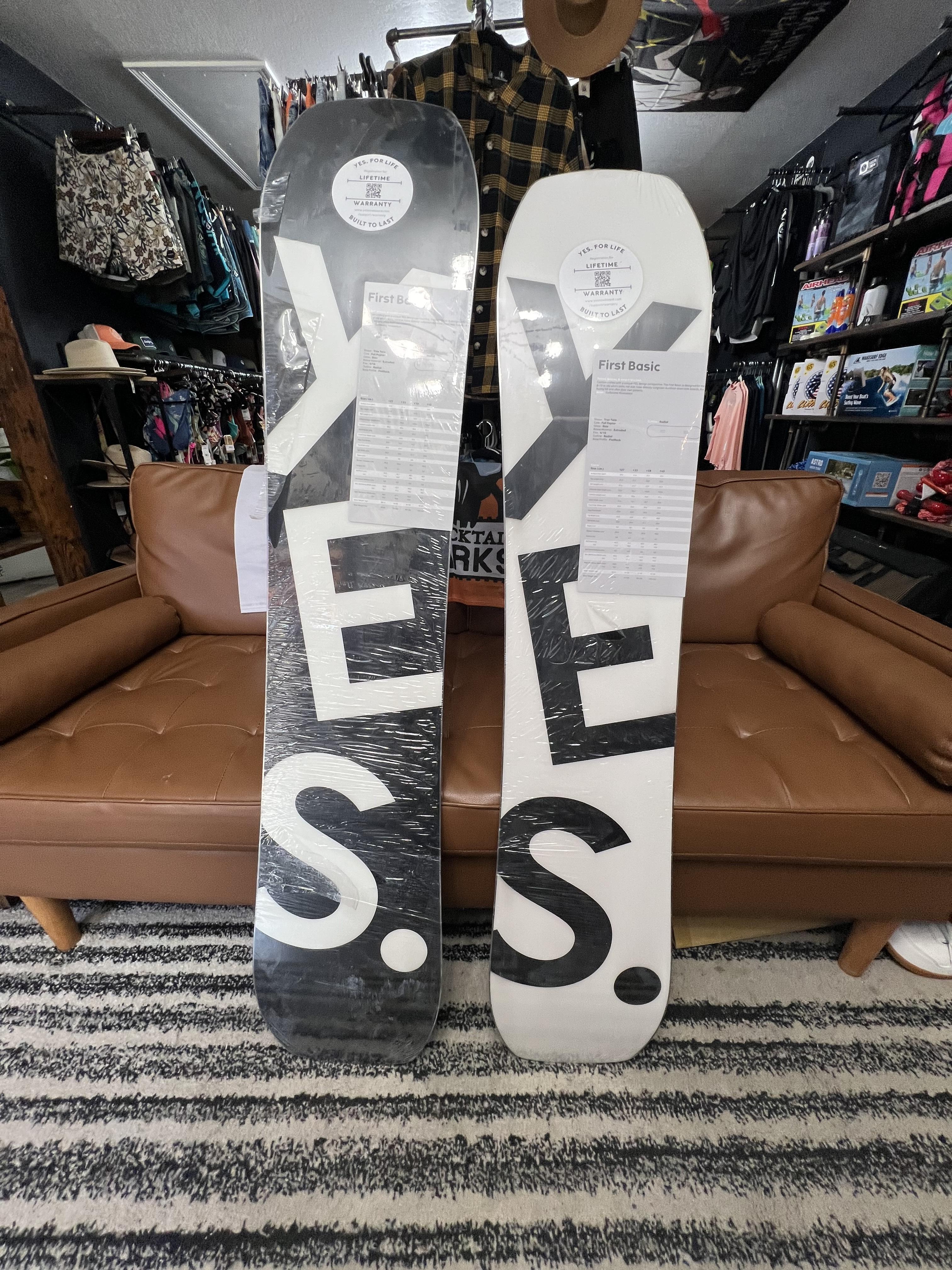 New YES. "First Basic" // Youth/Kids Snowboards with Warranty // 2 Available