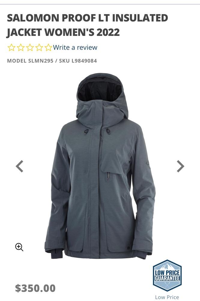 Salomon Proof Lt Insulated Ski Jacket - L