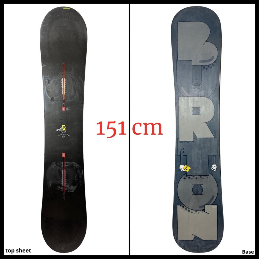 #2265 Burton Super Hero Flat Top Mens Snowboard 151 cm