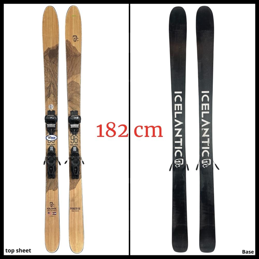 #2219 Icelantic Pioneer 96 Skis Mens 182 cm w/ Tyrolia Attack Bindings 11