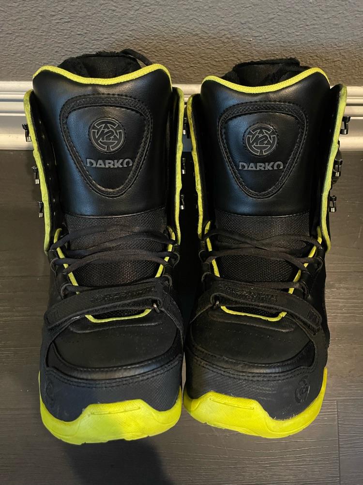 K2 Darko Snowboard Boots, Black & Neon Yellow