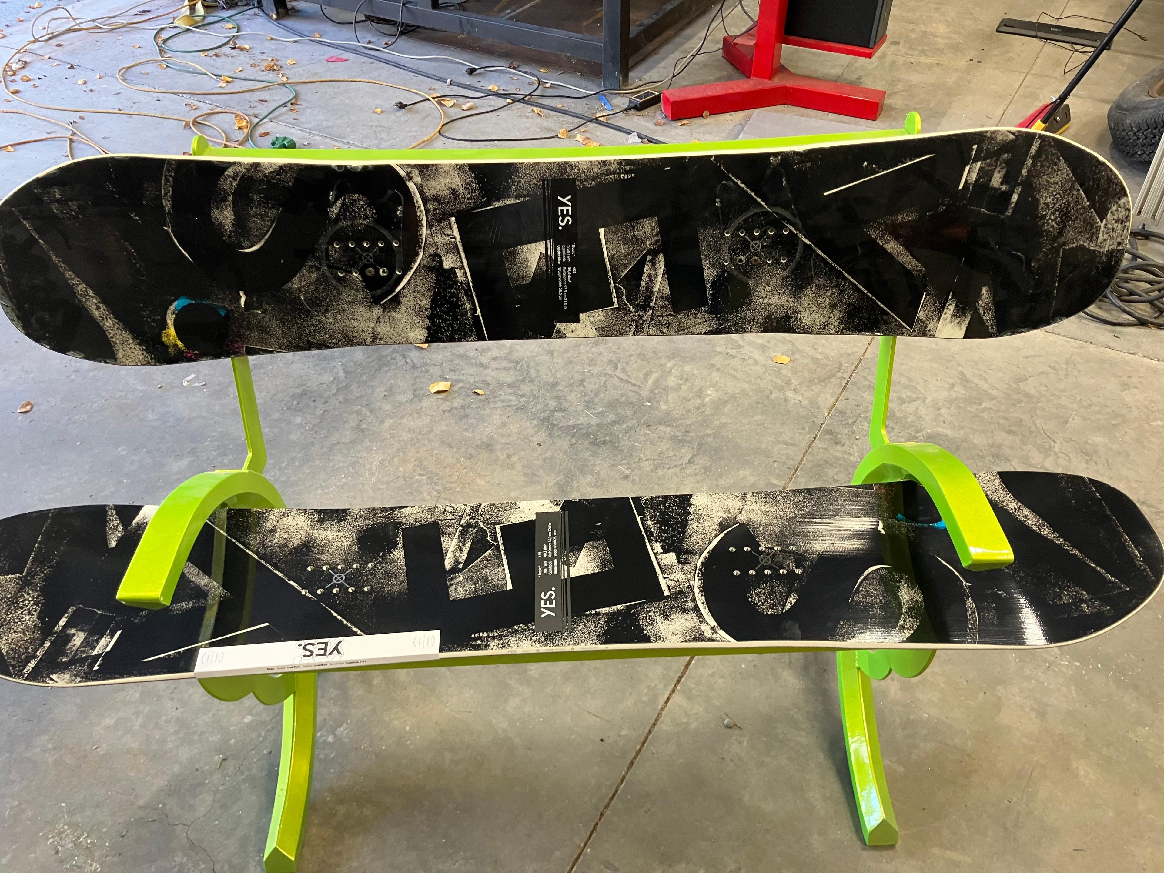 Best Snowboard Bench Ever Made? // Purpose-Built Custom Frame + Pro Powder Coat