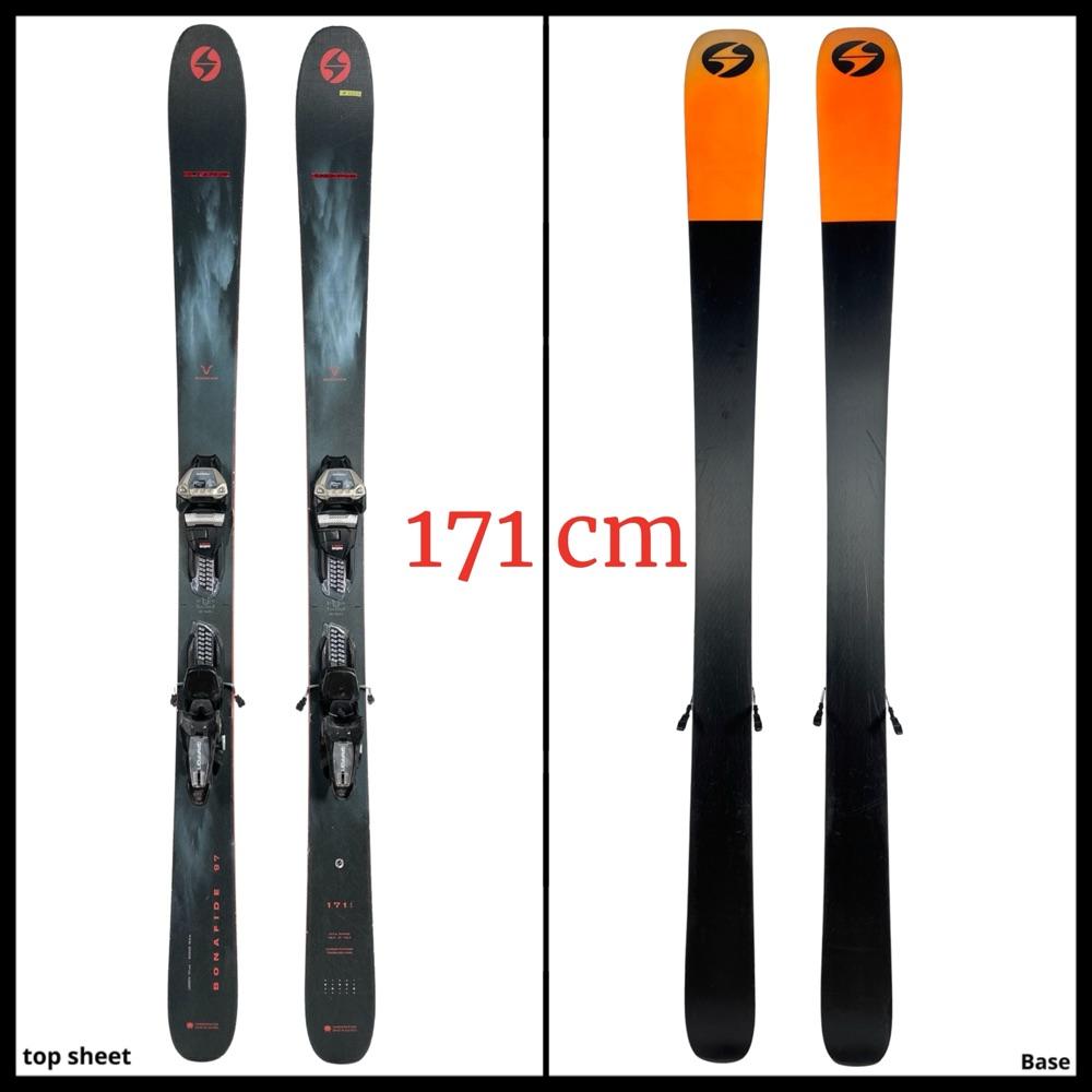 #2222 Blizzard Bonafide 97 Skis 171 cm 2024 w/ Marker Griffon Bindings 13