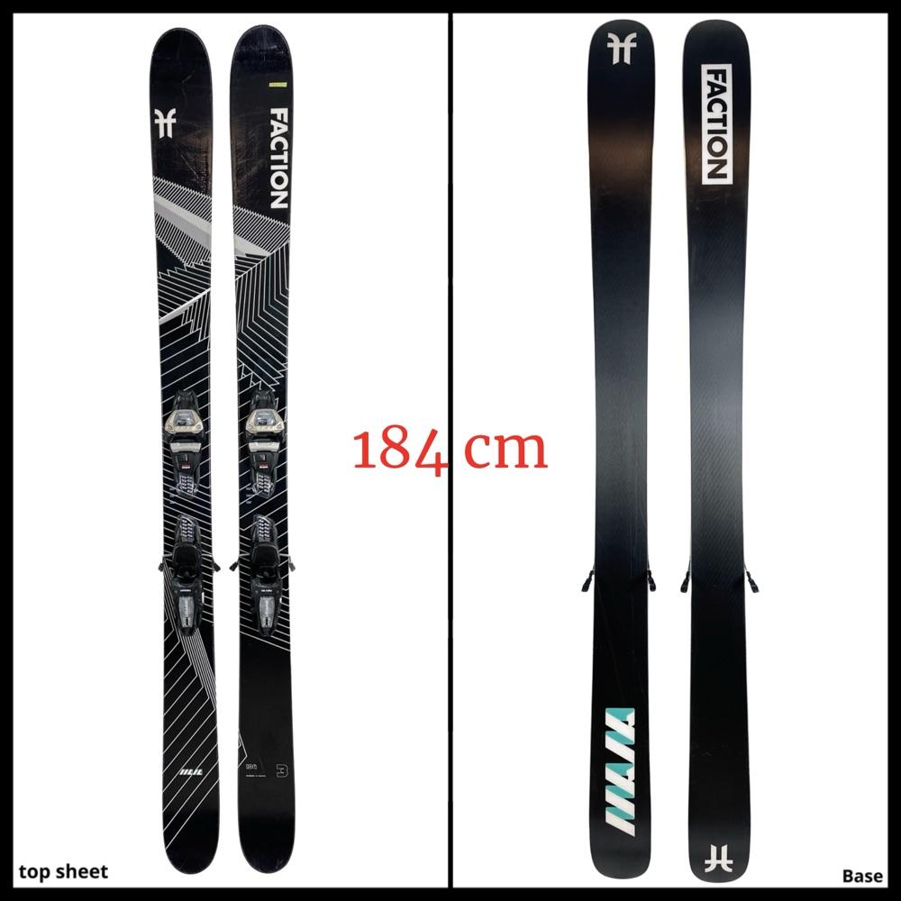 #2210 Faction Mana 3.0 Skis 184 cm 2024 w/ Marker Griffon Bindings 13