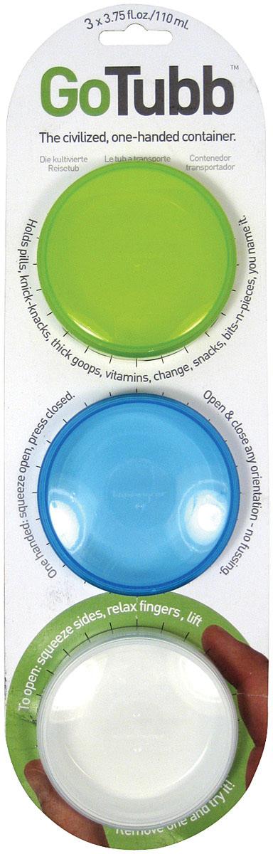 GOTUBB MD 3PK CLEAR,BLUE,GREEN