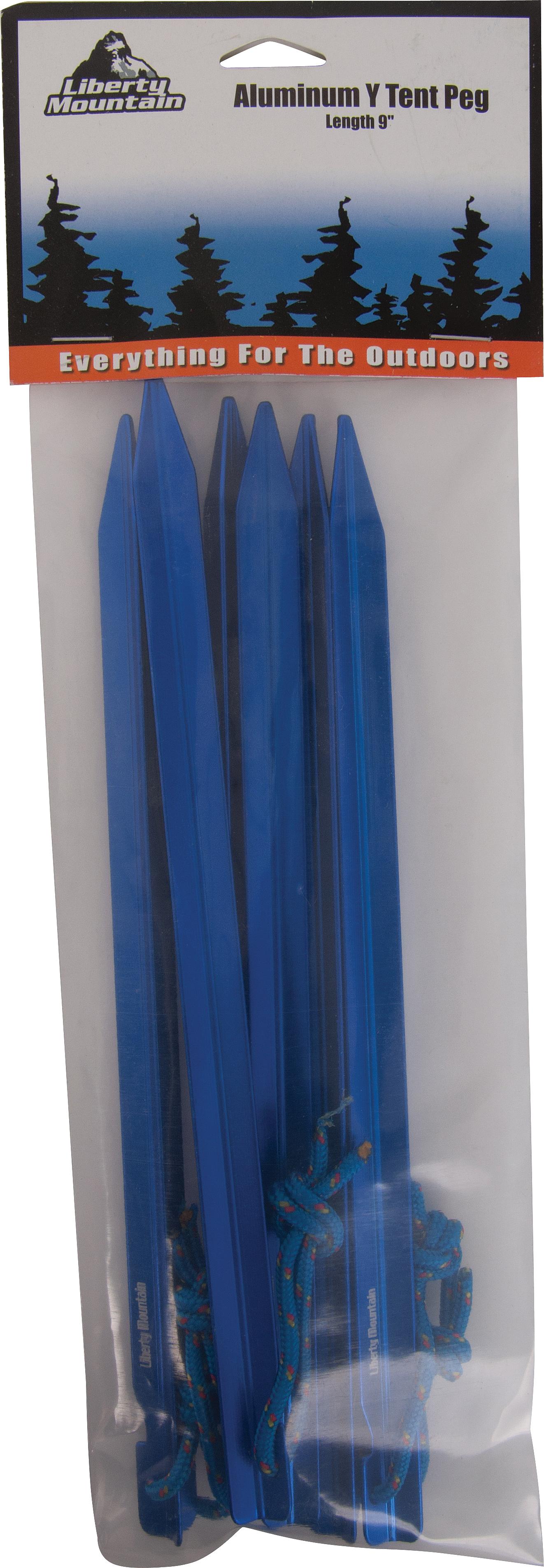 ALUM Y TENT PEG 9" 6PK