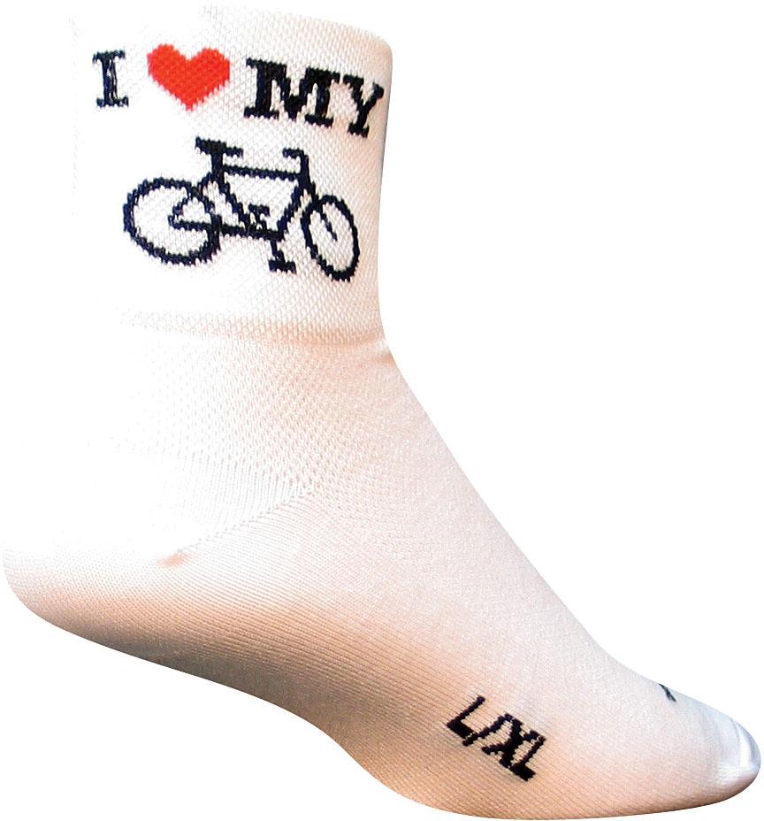 I HEART MY BIKE WHITE L/XL