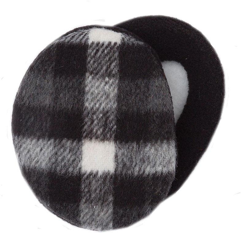 EARBAGS FLEECE PLAID BLK/RD SM