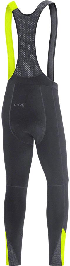 GORE C5 Thermo Bib Tights+ - Black/Neon Yellow, Men's, Small