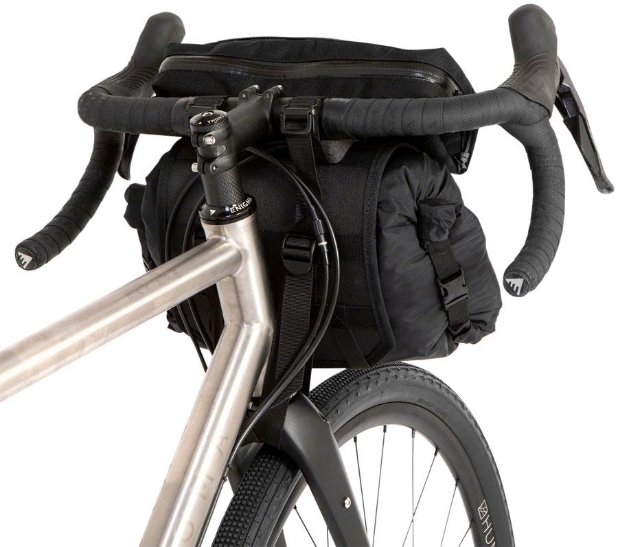 Restrap Bar Bag Handlebar Bag - Large, Black/Black