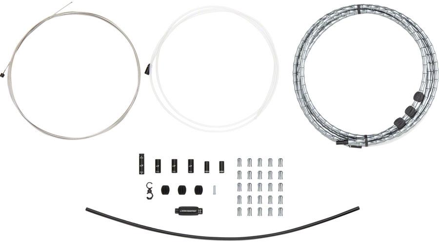 Jagwire 1x Elite Link Shift Cable Kit SRAM/Shimano with Polished Ultra-Slick Cable, Ltd. Gray