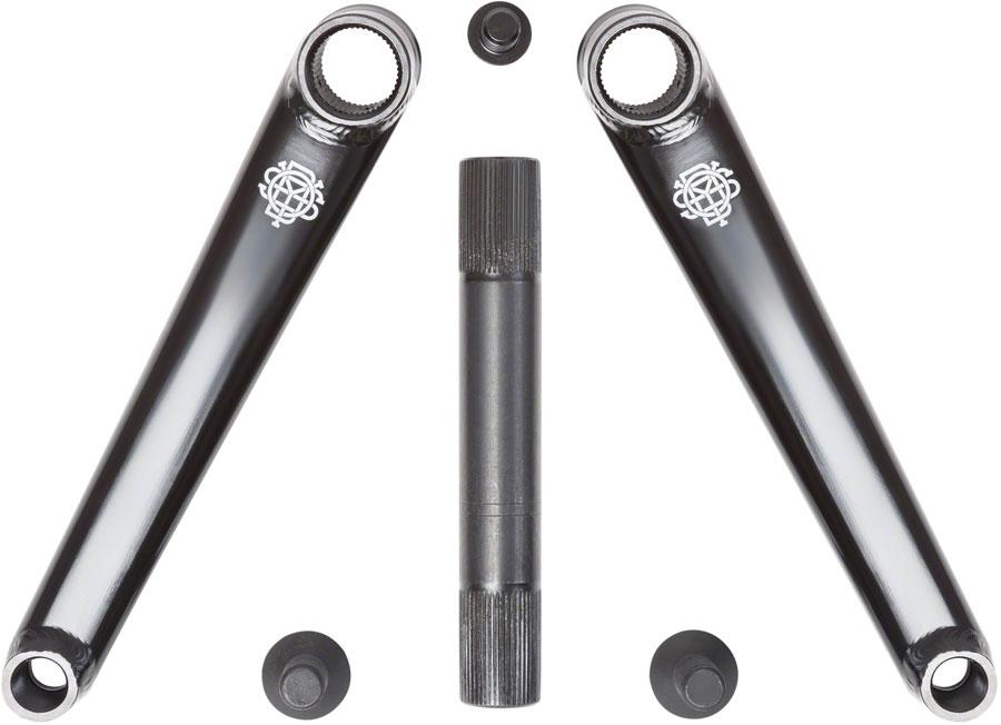 Odyssey Calibur V2 Crankset - 175mm, Right Hand/Left Hand Drive, Rust Proof Black