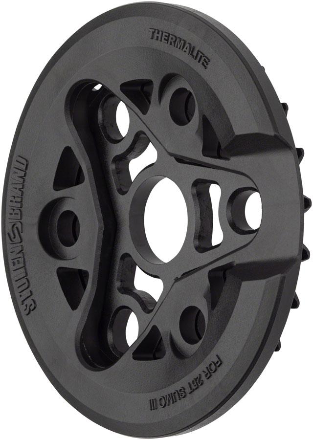 Stolen Sumo III Sprocket - 25t, 6.0mm Thickness, Aluminum, With Thermalite Guard, Black