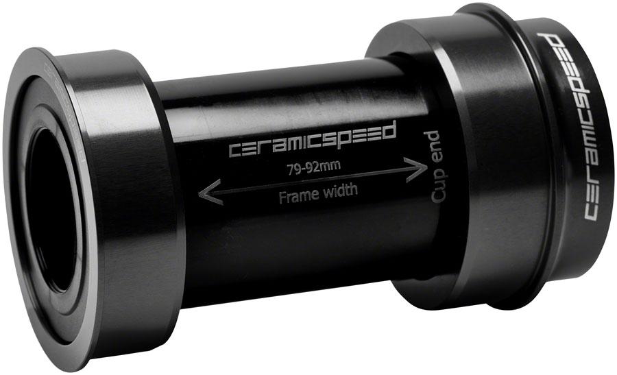 CeramicSpeed BBright Road Bottom Bracket - DUB Road Spindle, Black