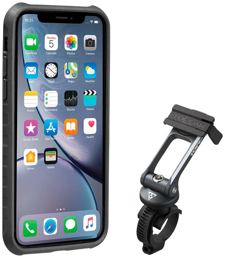 Topeak Ridecase with Mount - Fits iPhone XR, Black/Gray