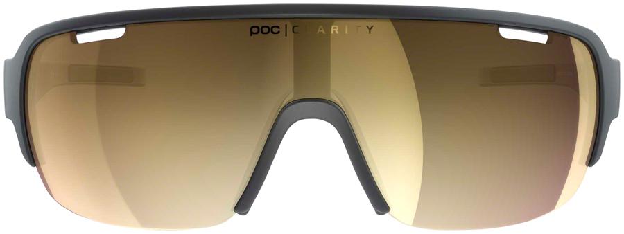 POC Do Half Blade Sunglasses - Uranium Black, Violet/Gold-Mirror Lens