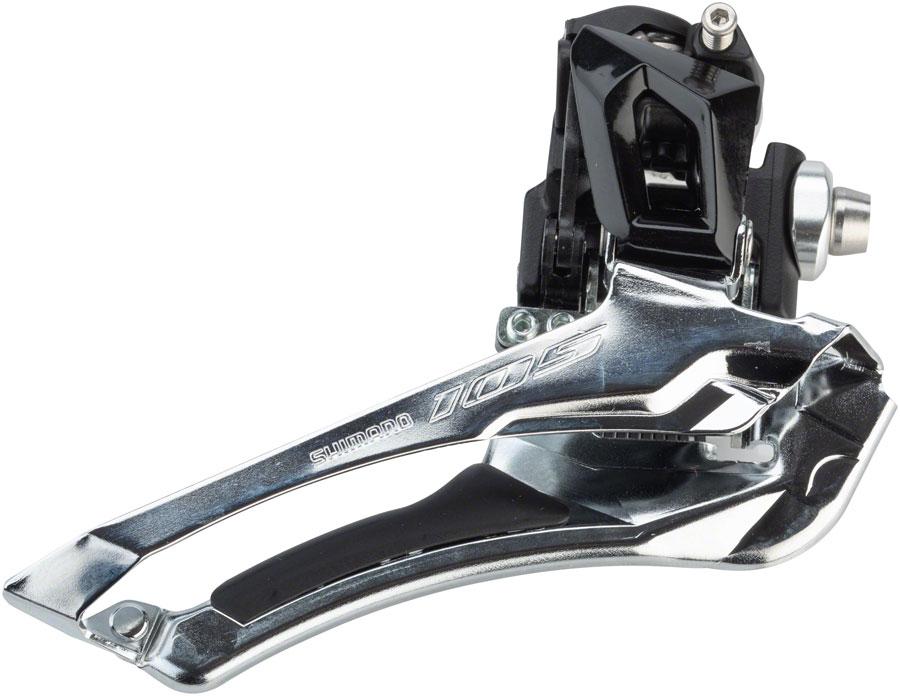 Shimano 105 FD-R7000-FL Front Derailleur - 11-Speed, Double, Braze-On, Down-Swing, Black