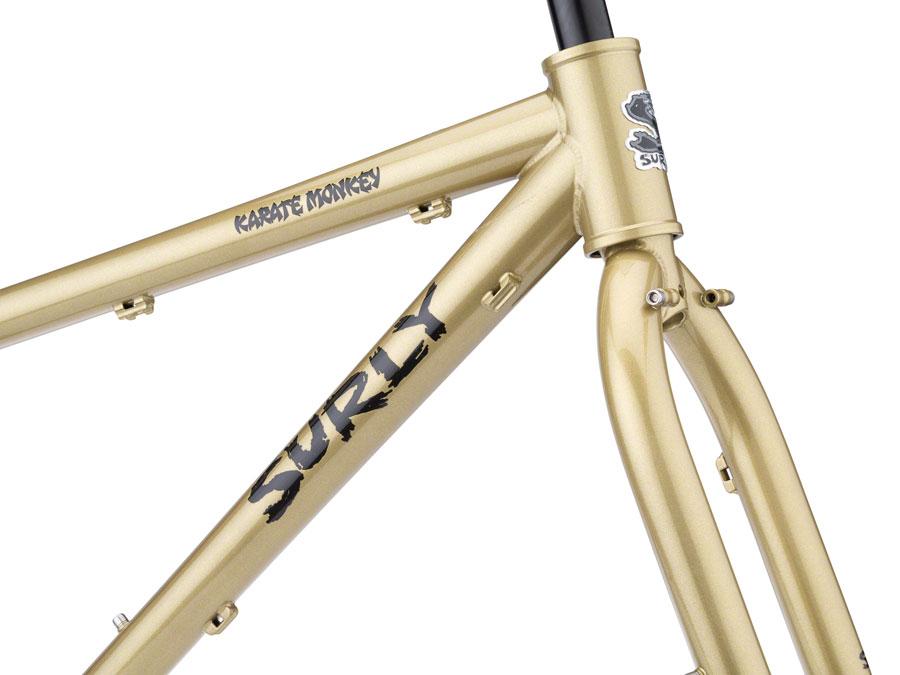 Surly Karate Monkey Frameset - 27.5", Steel, Fool's Gold, Large