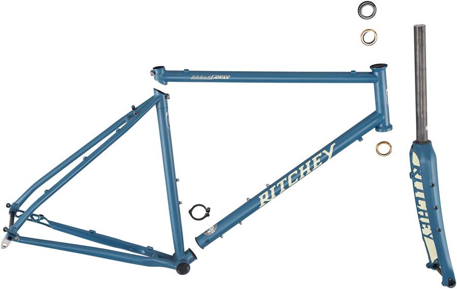 Ritchey Outback Breakaway Frameset - 700c, Steel, Blue, X-Large