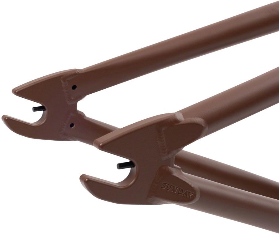 Sunday Darkwave BMX Frame - 21" TT, Matte Dark Brown