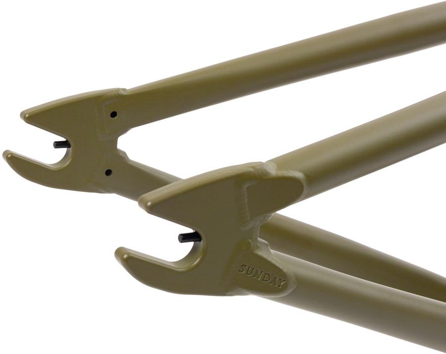 Sunday Wavelength BMX Frame - 21" TT, Army Green