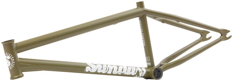 Sunday Wavelength BMX Frame - 21" TT, Army Green