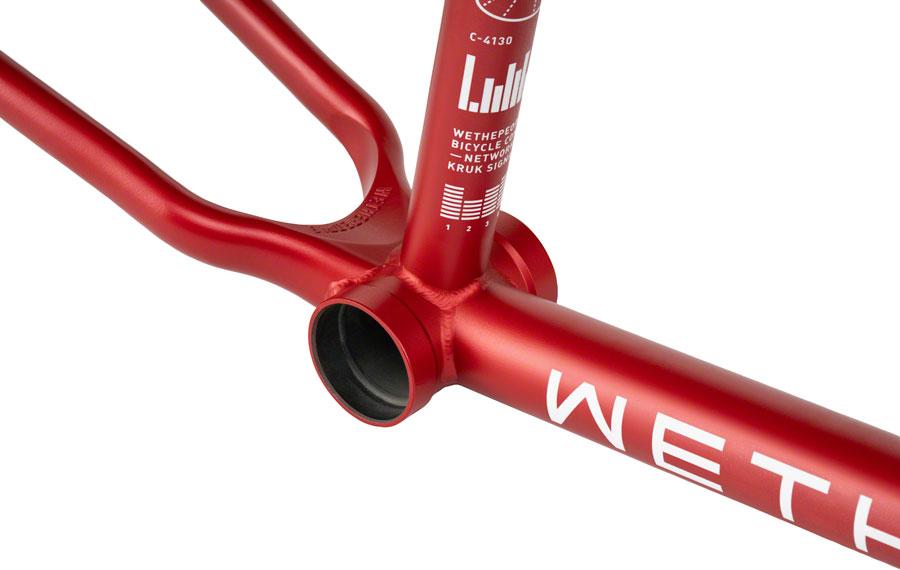 We The People Network BMX Frame - 21.1" TT, Matte Metallic Red