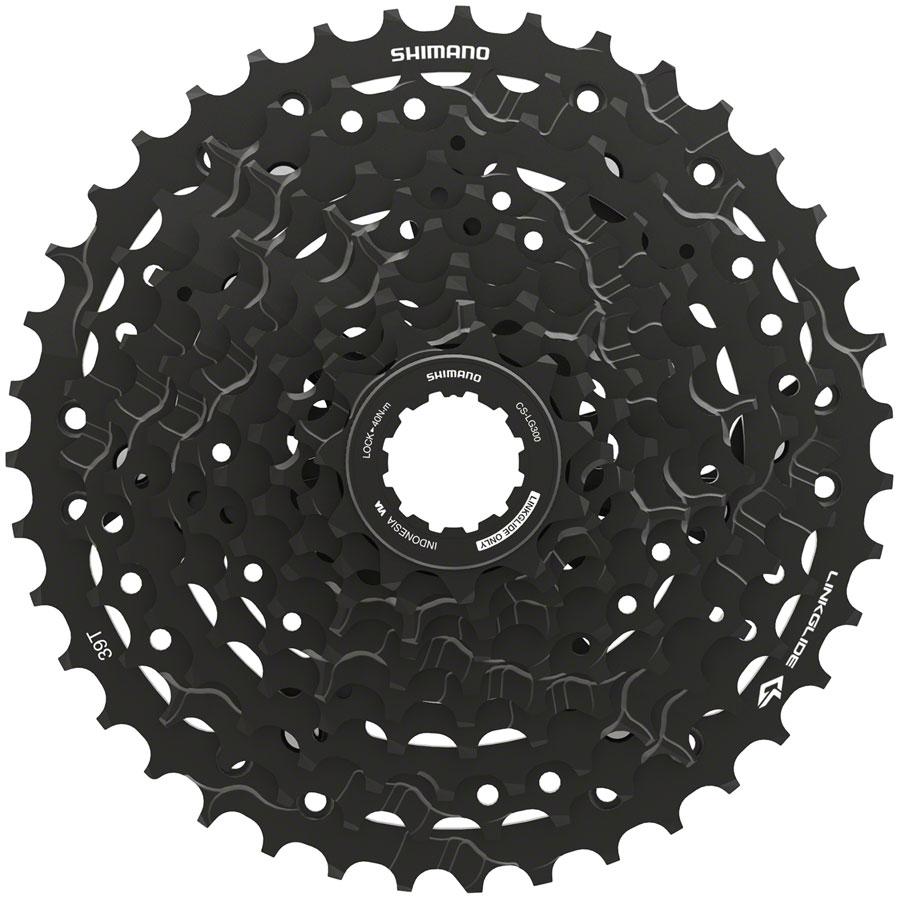 Shimano CUES  CS-LG300-10 Cassette - 10-Speed, 11-39t, LINKGLIDE, Black