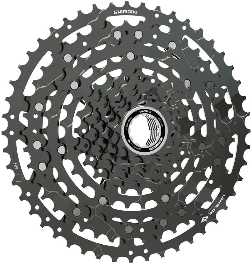 Shimano CUES  CS-LG400-10 Cassette - 10-Speed, 11-48t, LINKGLIDE, Black