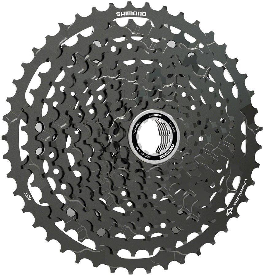 Shimano CUES  CS-LG400-11 Cassette - 11-Speed, 11-45t, LINKGLIDE, Black