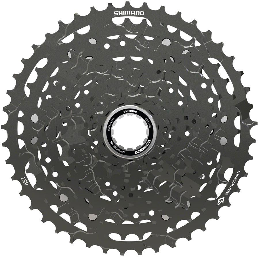 Shimano CUES  CS-LG400-11 Cassette - 11-Speed, 11-45t, LINKGLIDE, Black