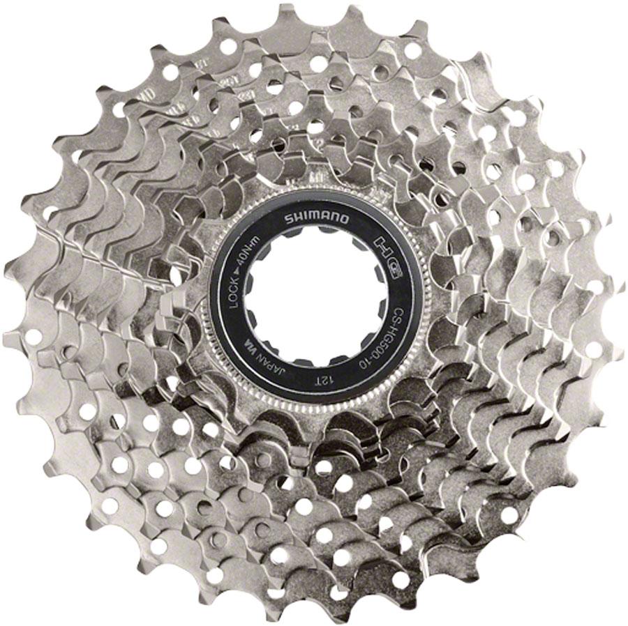 Shimano CS-HG500 Cassette - 10-Speed, 12-28t, Silver