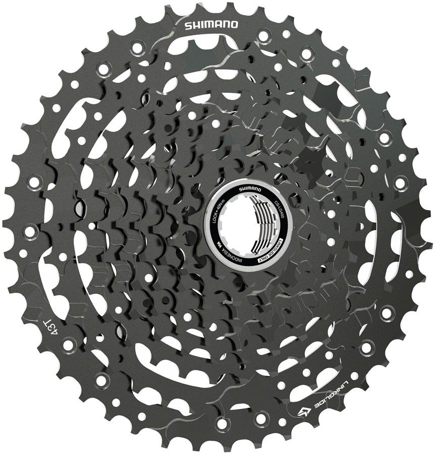 Shimano CUES  CS-LG400-10 Cassette - 10 Speed, 11-43t, LINKGLIDE, Black