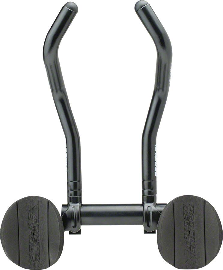 Profile Design Legacy II Aluminum Aerobar: with ZB Bracket and Venturi Armrest, Matte Black