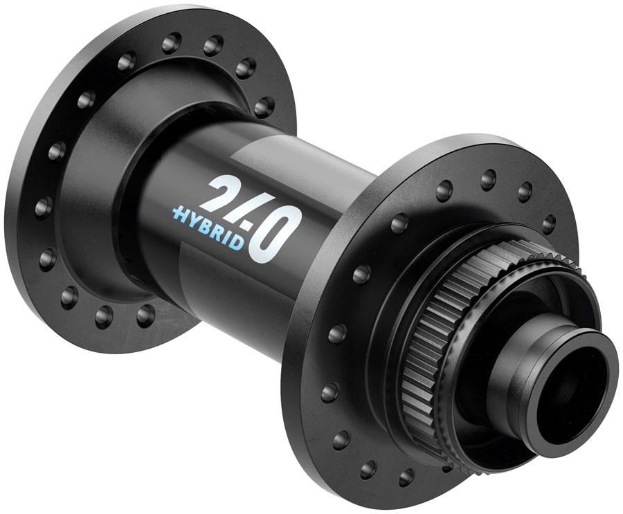 DT Swiss 240 Hybrid Front Hub - 15 x 110mm, Center-Lock, Black, 32H