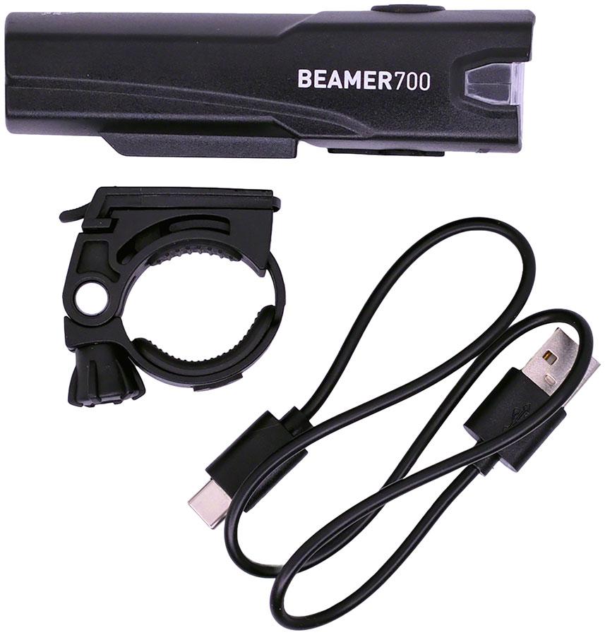 Planet Bike Beamer 700 Headlight - 700 Lumen, USB Rechargable, Black