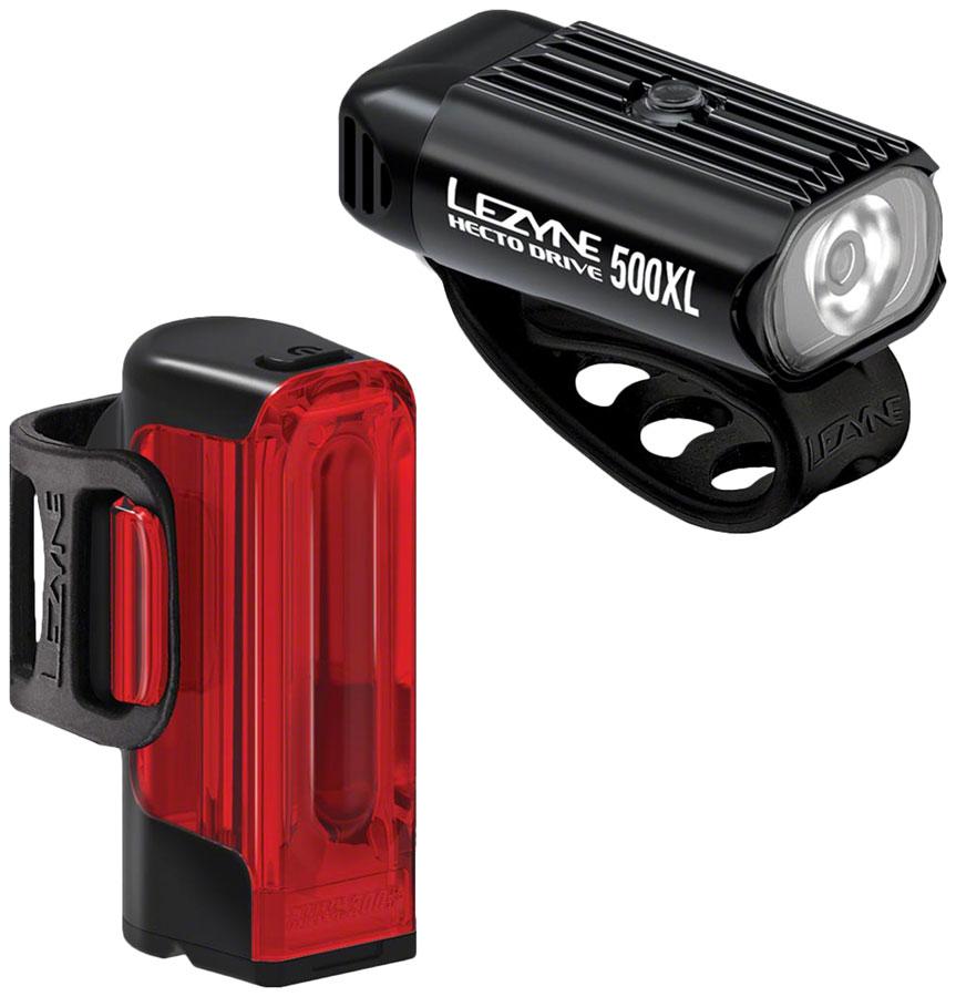 Lezyne Hecto Drive 500Xl and Strip Drive 300+ Headlight  and Taillight Set