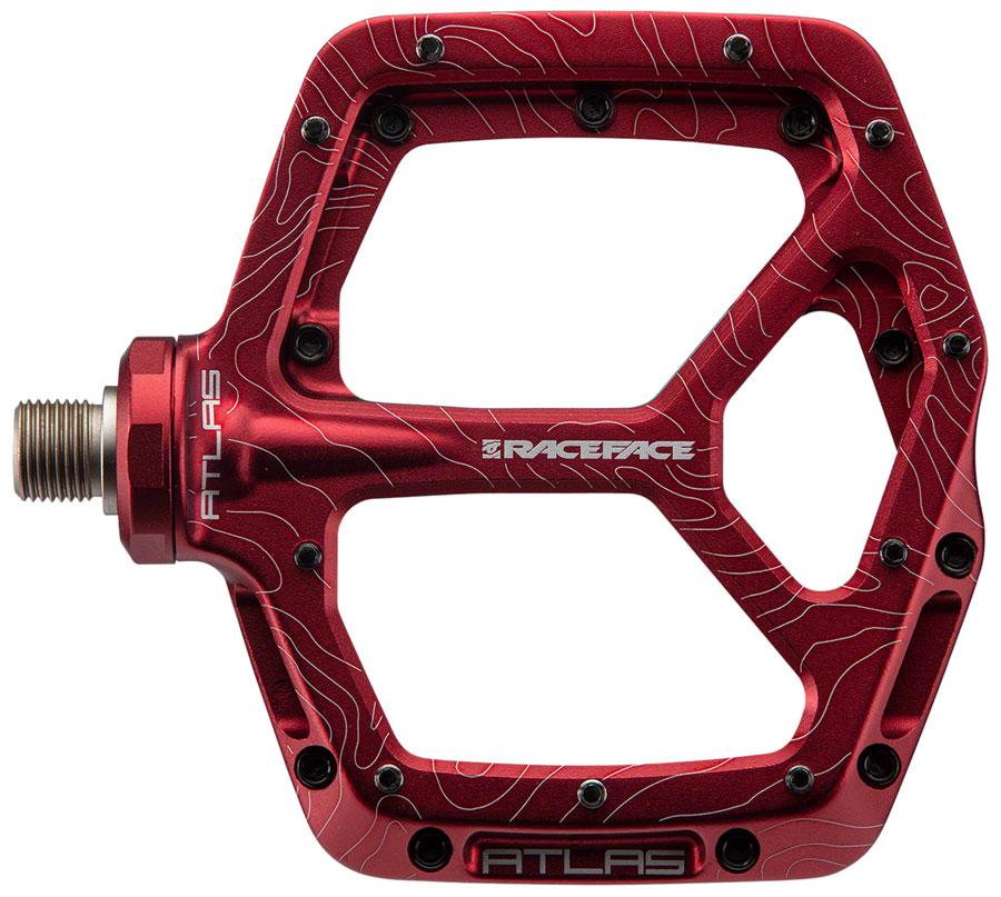 RaceFace Atlas Pedals - Platform, Aluminum, 9/16", Red