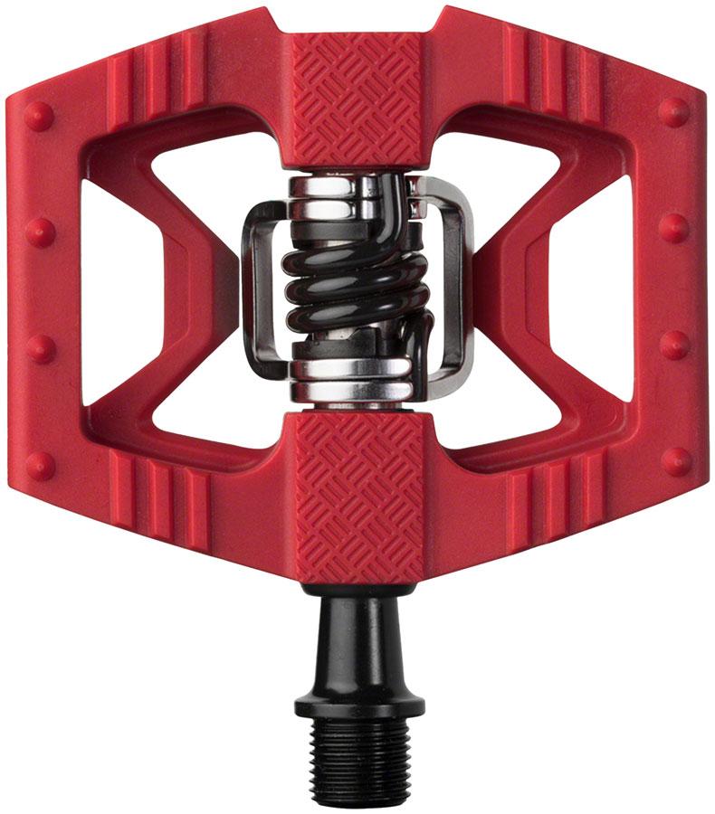 Crank Brothers Double Shot 1 Pedals - Dual Sided Clipless with Platform, Composite, 9/16", Red