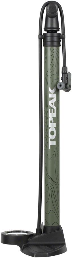 Topeak Joeblow Mountain II Floor Pump - Steel Barrel / Plastic Base, 3.5" Gauge, 60 Psi /4 Bar, Twinhead