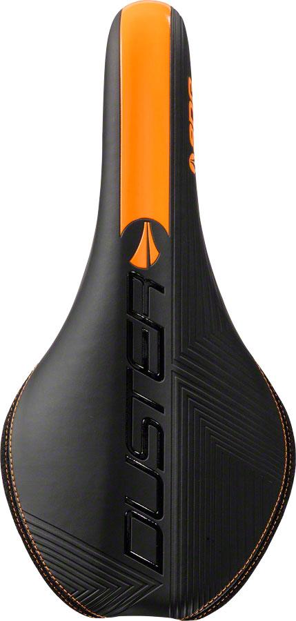 SDG Duster P MTN Saddle - Titanium Alloy, Black/Orange