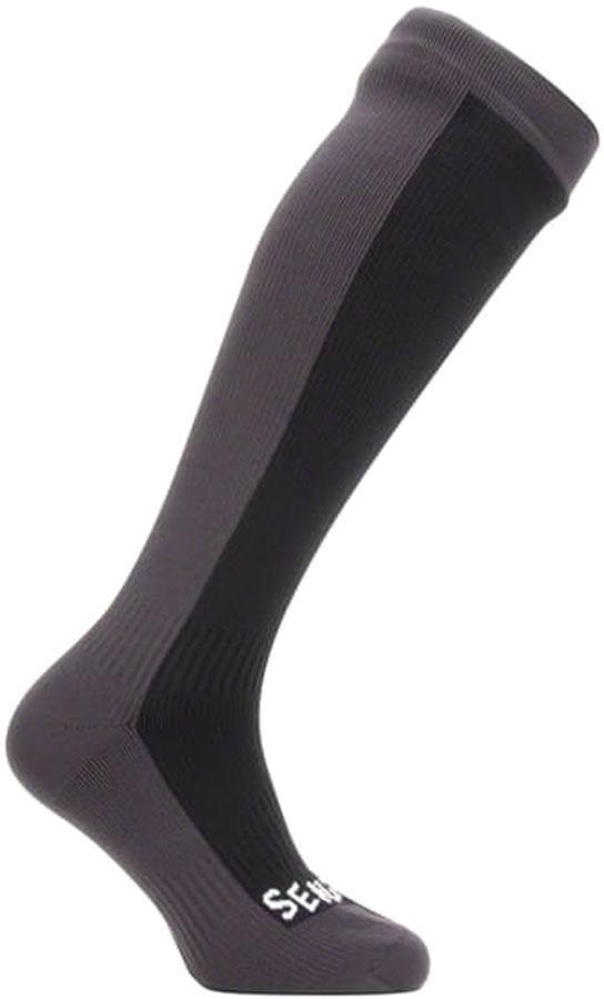 SealSkinz Worstead Waterproof Knee Socks - Black/Gray, X-Large