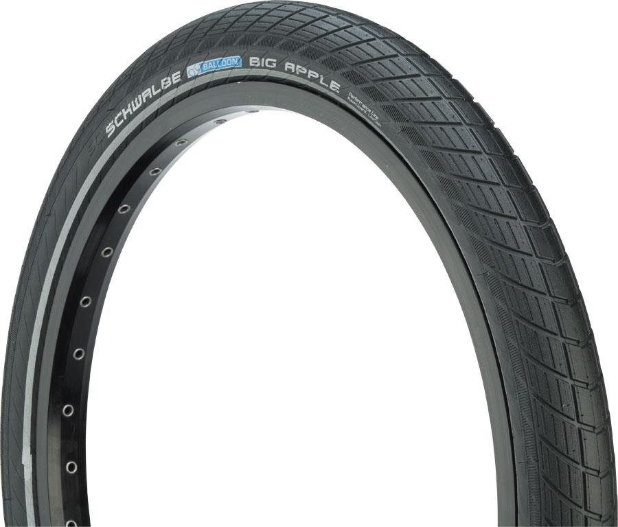 Schwalbe Big Apple Tire - 700 x 50, Clincher, Wire, Black/Reflective, Performance, Endurance, RaceGuard