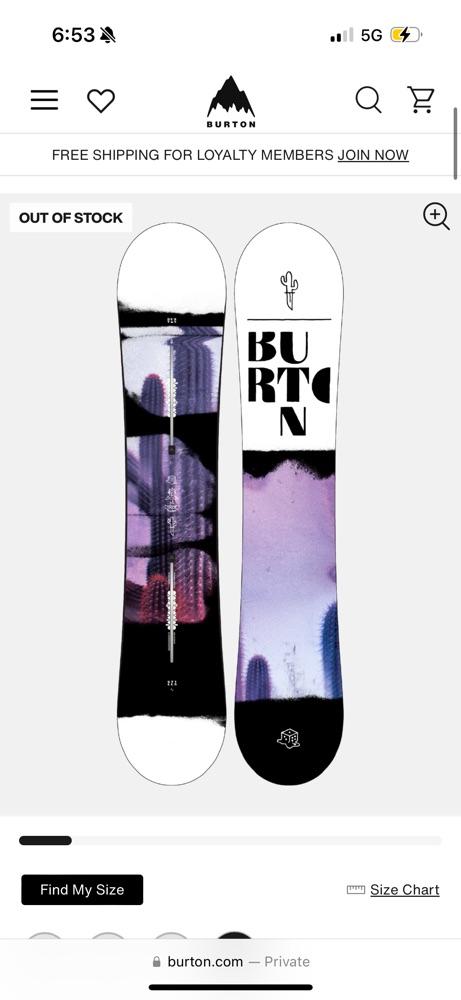 Burton Women’s Snowboard + Bindings