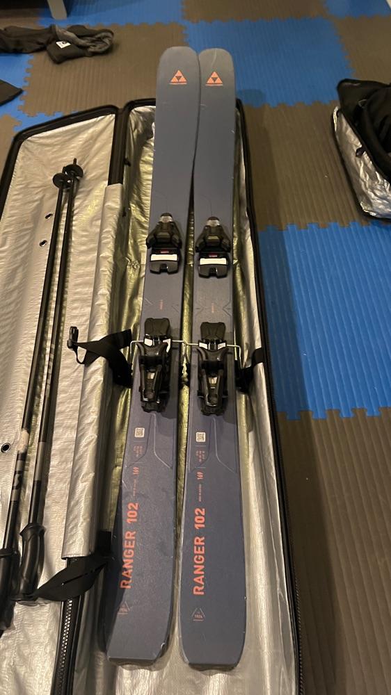 Fischer Ranger 102 Skis · 2023 · 169 cm / Armada N Strive 14 GW Ski Bindings · 2024