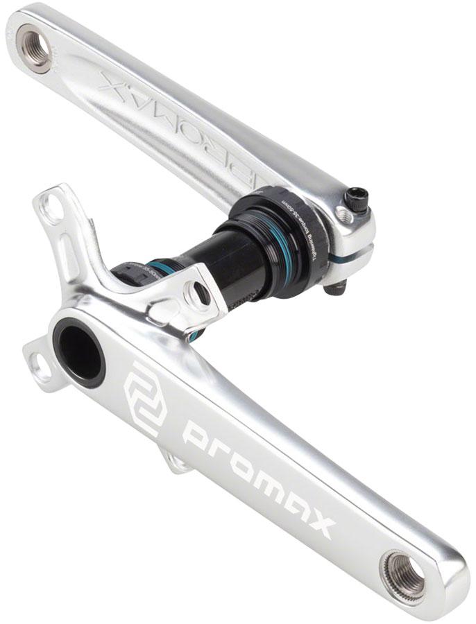 Promax CF-2 Crankset - 160mm, 24mm Spindle, 2-Piece, 68mm English BB Included, Silver