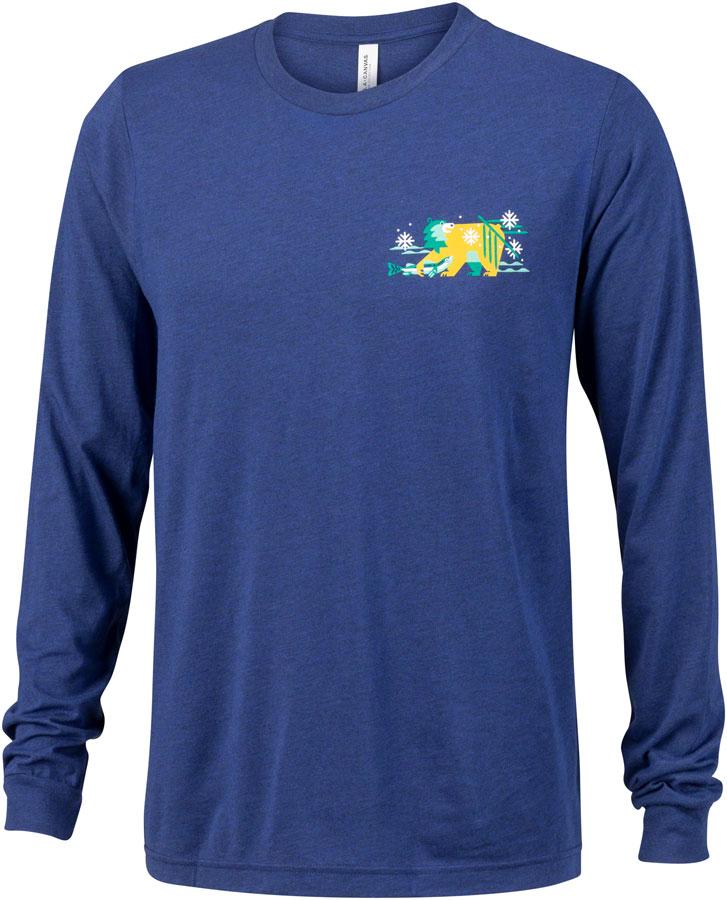 Salsa Tundra Buds Unisex Long Sleeve T-shirt - Navy, White, Yellow, Teal, Green, Large