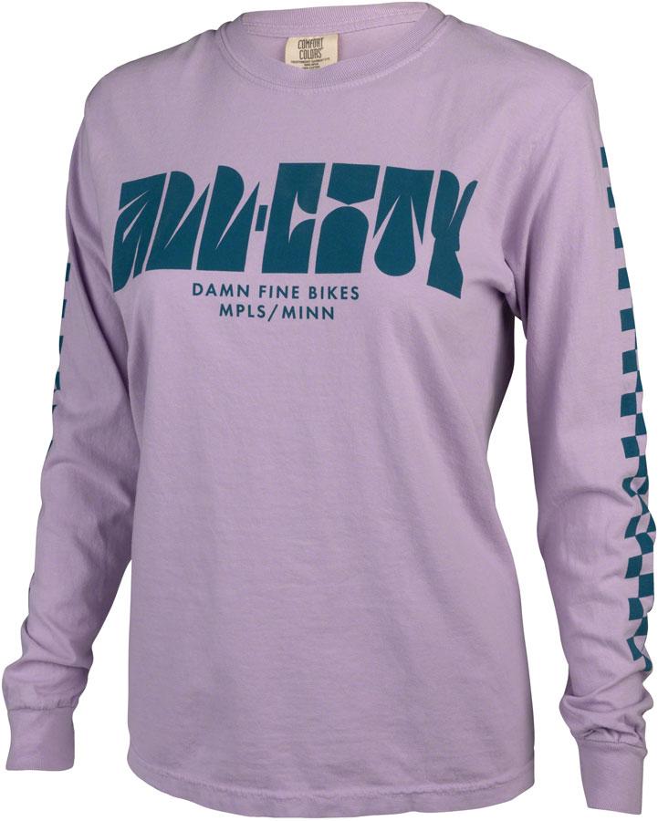 All-City Week-Endo Unisex Long Sleeve T-Shirt - Orchid, Dark Teal, 3X-Large