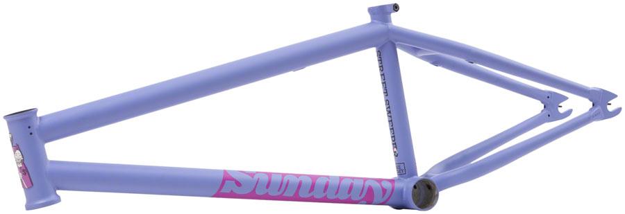 Sunday Street Sweeper BMX Frame - 20.5" TT, Blue/Lavender