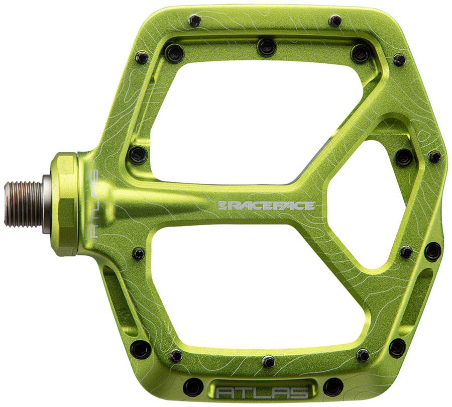 RaceFace Atlas Pedals - Platform, Aluminum, 9/16", Green